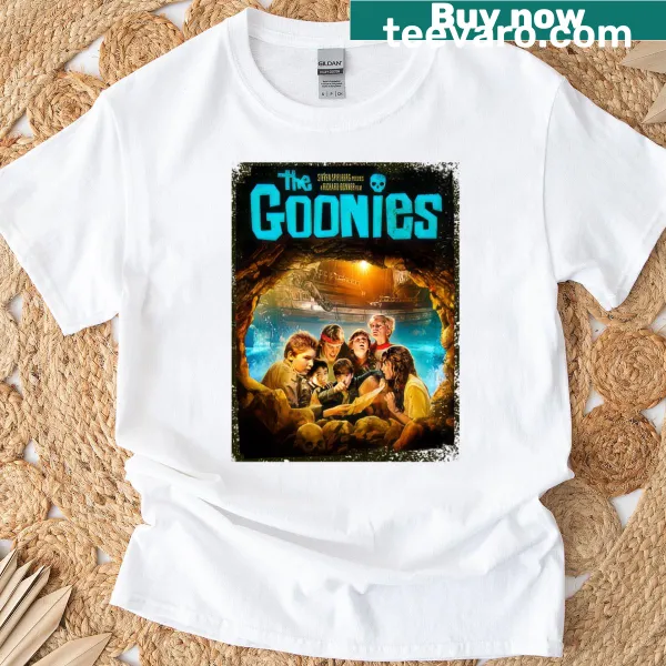 Nostalgic Goonies-themed graphic illustration