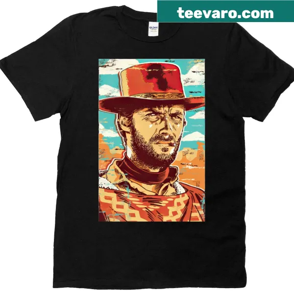 Vintage-style tribute T-shirt for Clint Eastwood in Gran Torino