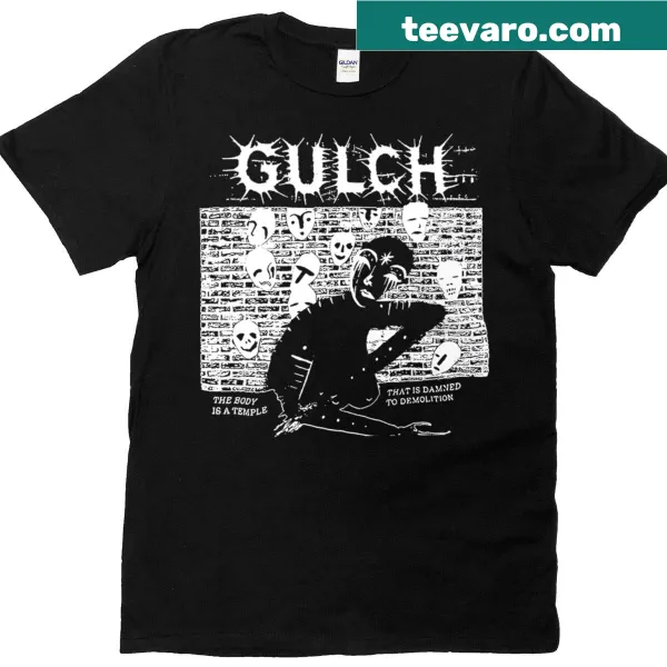 Minimalist T-shirt featuring the word 'Temple' in an elegant font
