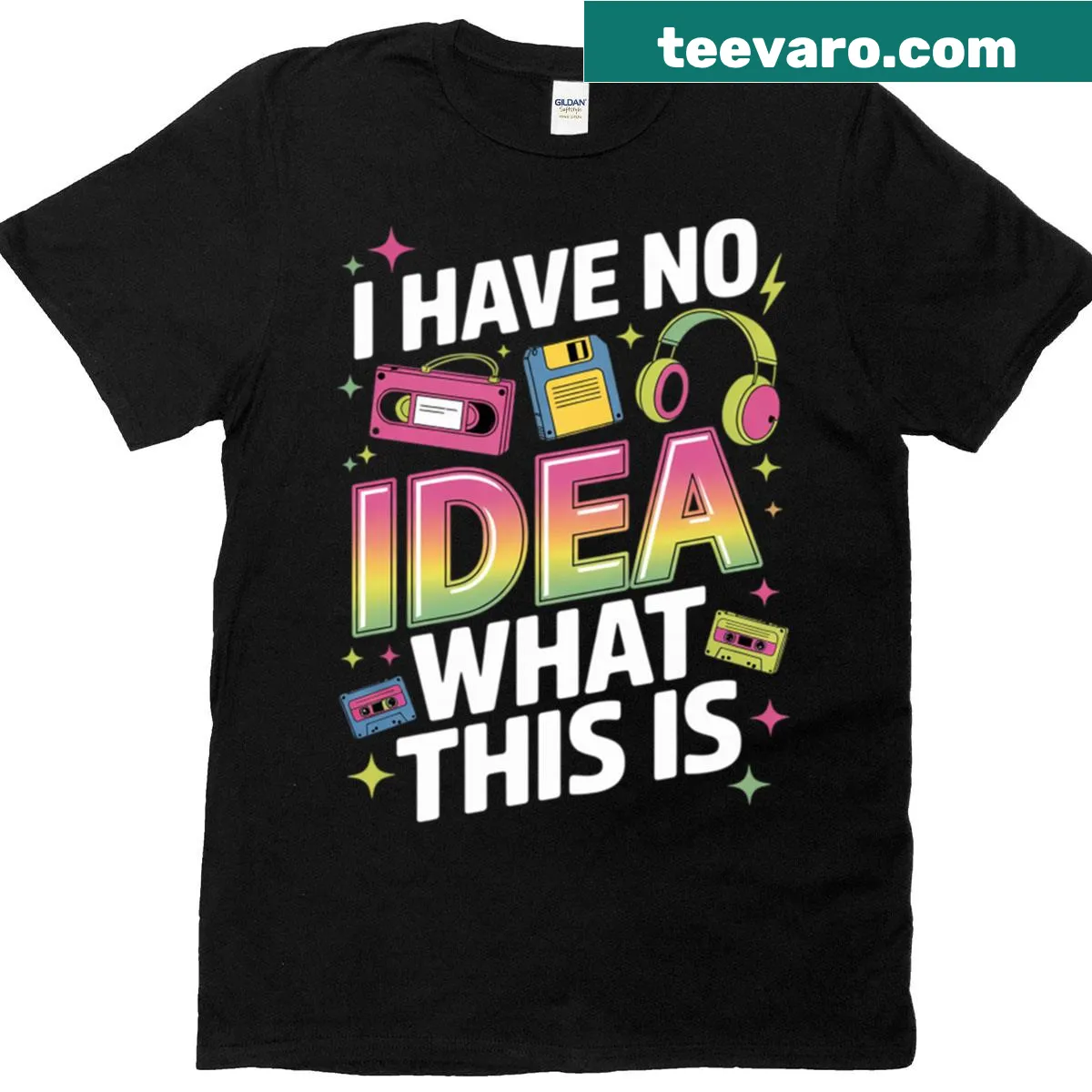 Playful T-shirt for kids with the phrase 'I Have No Idea What This Is' — on a men's t-shirt