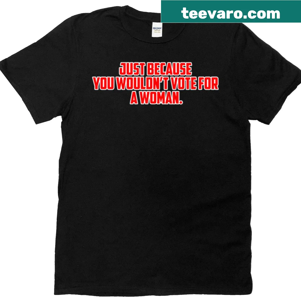 T-shirt with message about voting and gender equality — on a men's t-shirt