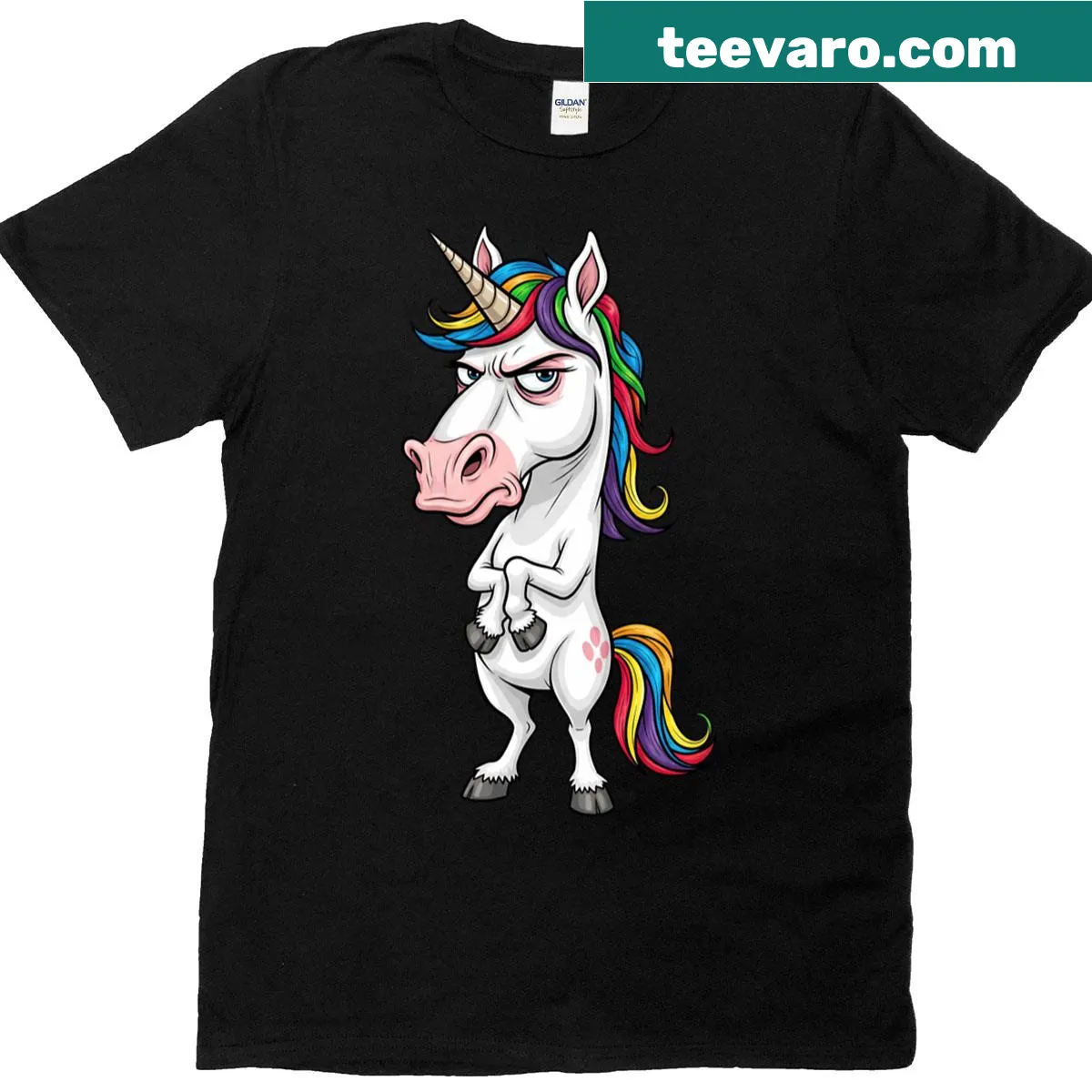 Playful t-shirt featuring a repeated phrase design — on a men's t-shirt