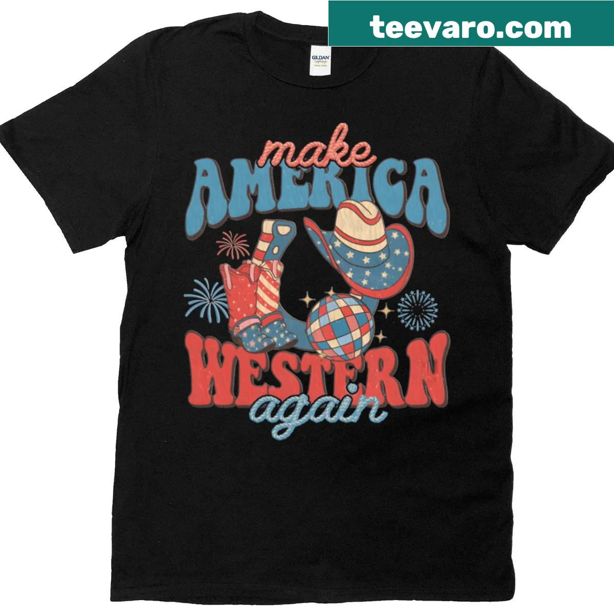 Patriotic T-shirt with a bold message for Independence Day — on a men's t-shirt