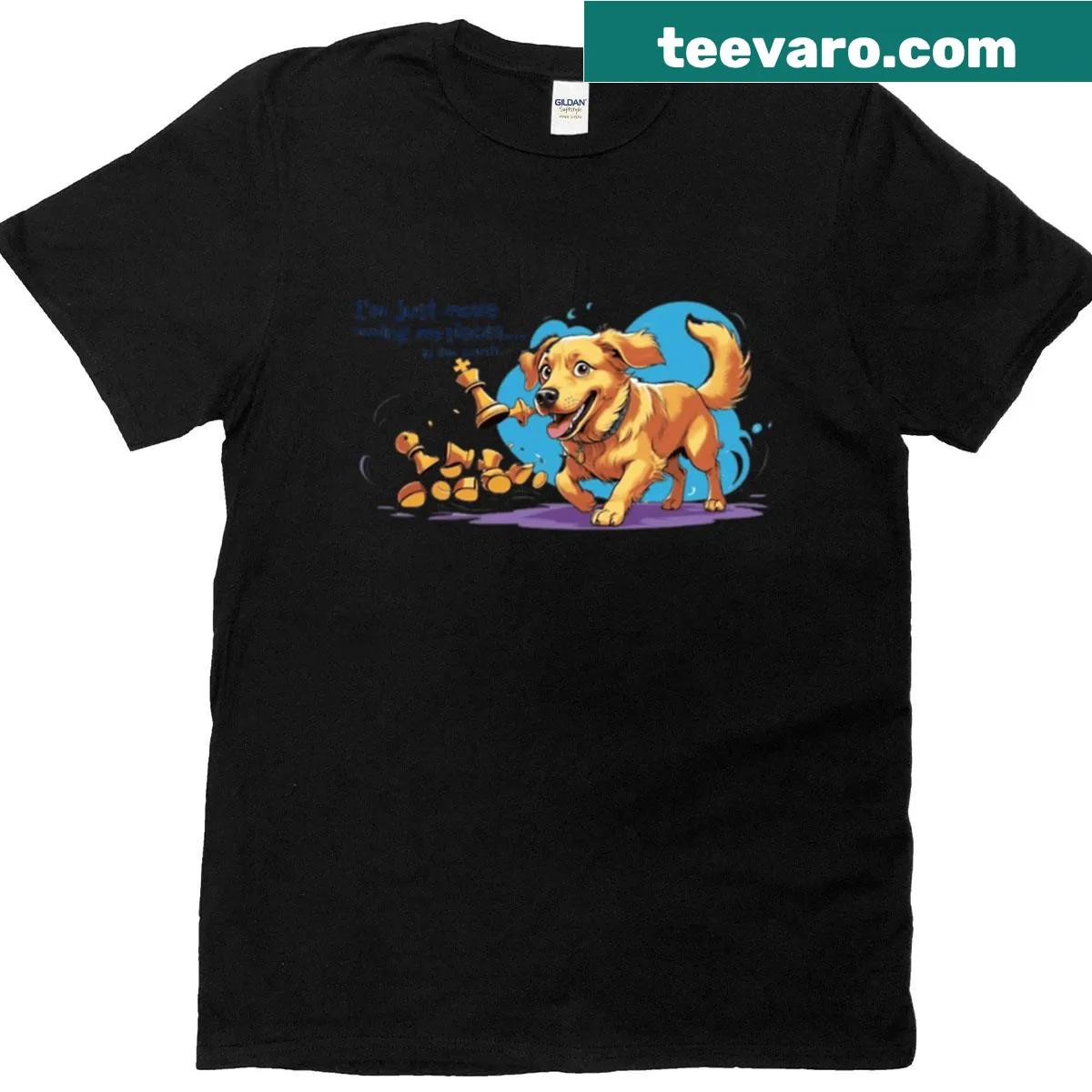 Text design about chess on a t-shirt. — on a men's t-shirt