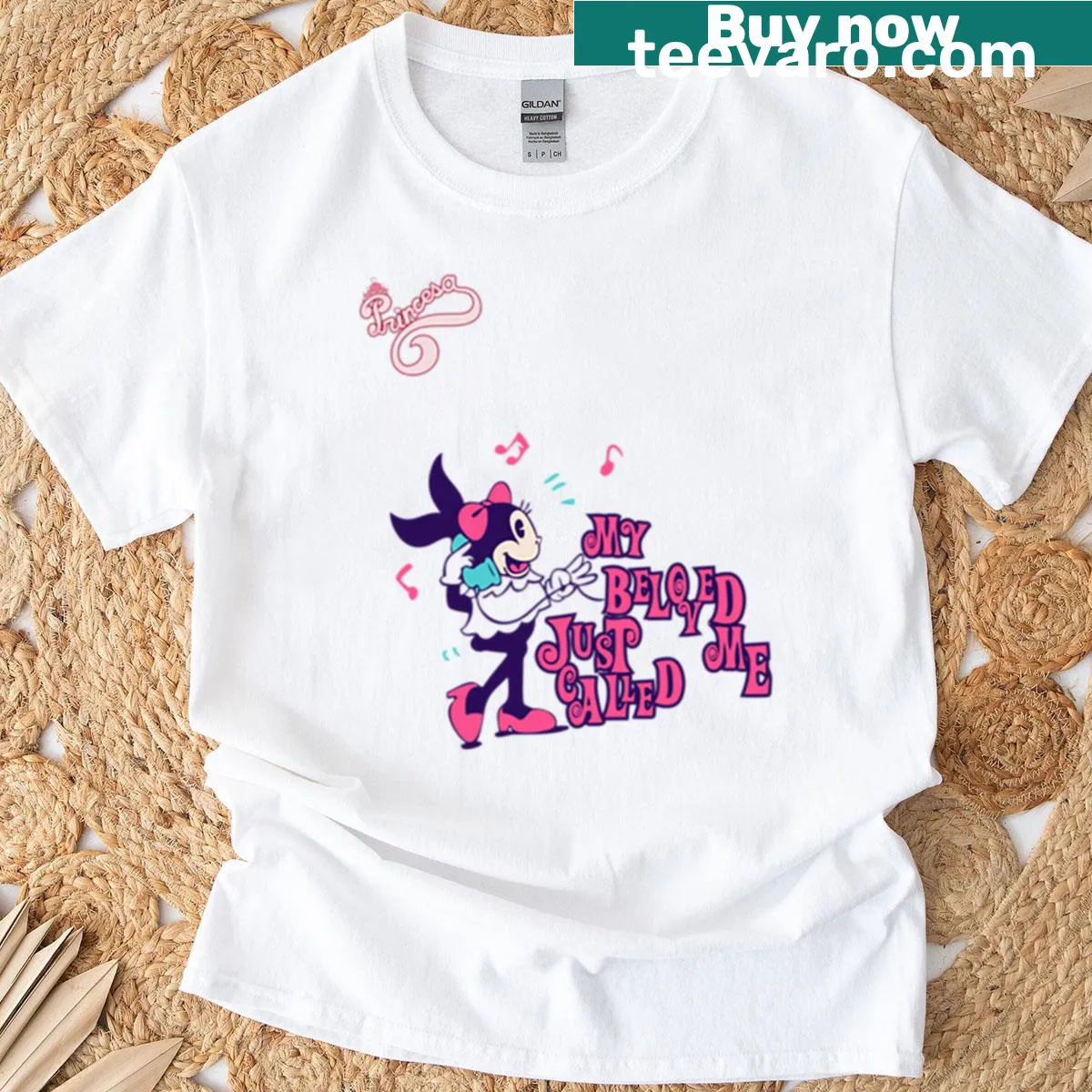 Retro cartoon T-shirt with a love design — on a men's t-shirt