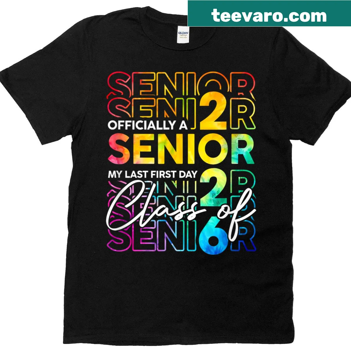 T-shirt celebrating senior year with the phrase Last First Day Class Of 2026 — on a men's t-shirt