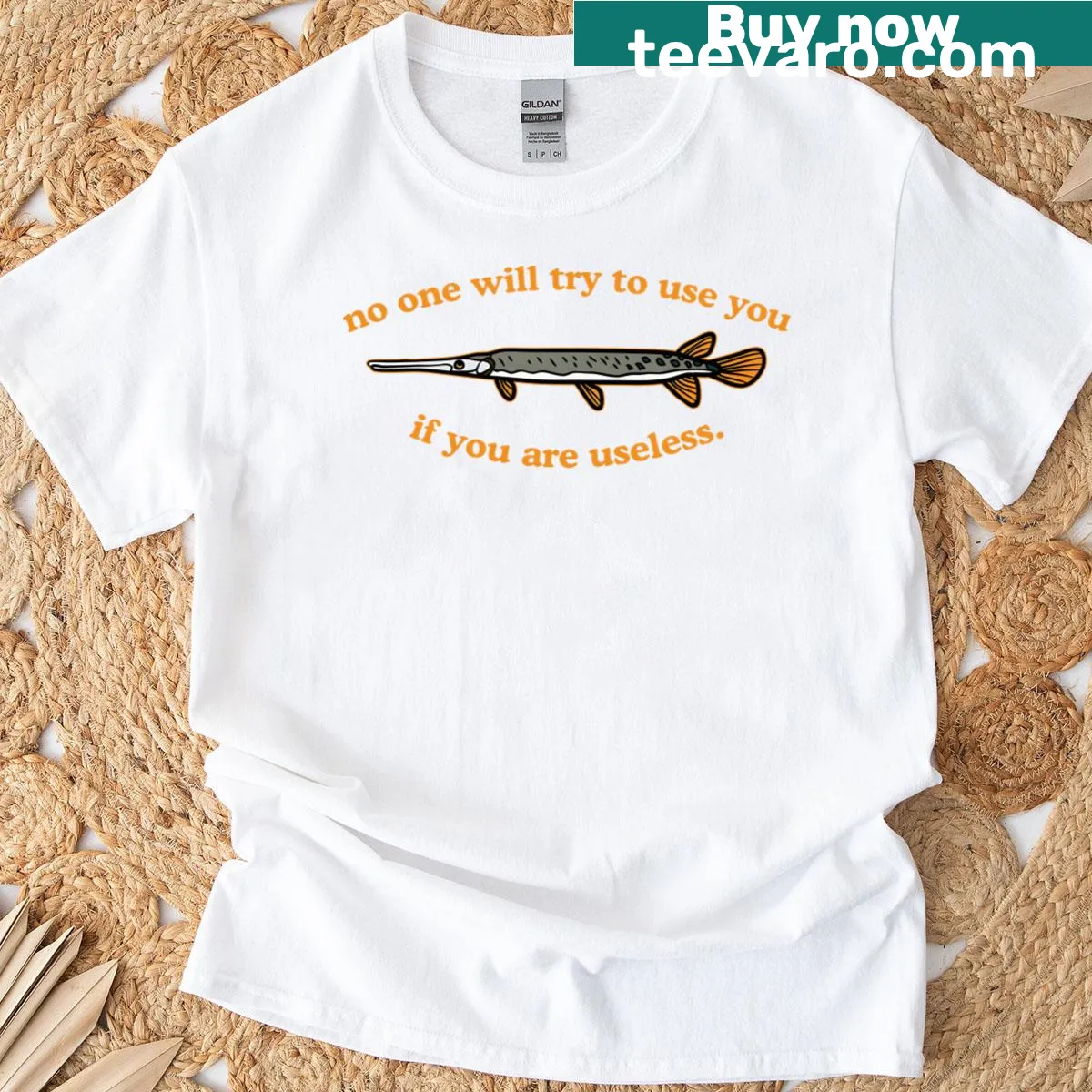 Witty text graphic on a casual t-shirt — on a men's t-shirt