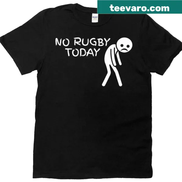 Humorous T-shirt with playful rugby-themed text for fans