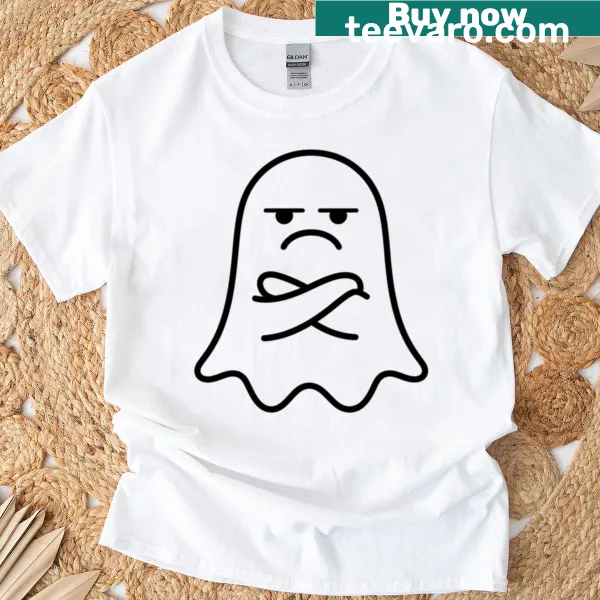 Sarcastic t-shirt featuring a ghost of disapproval design