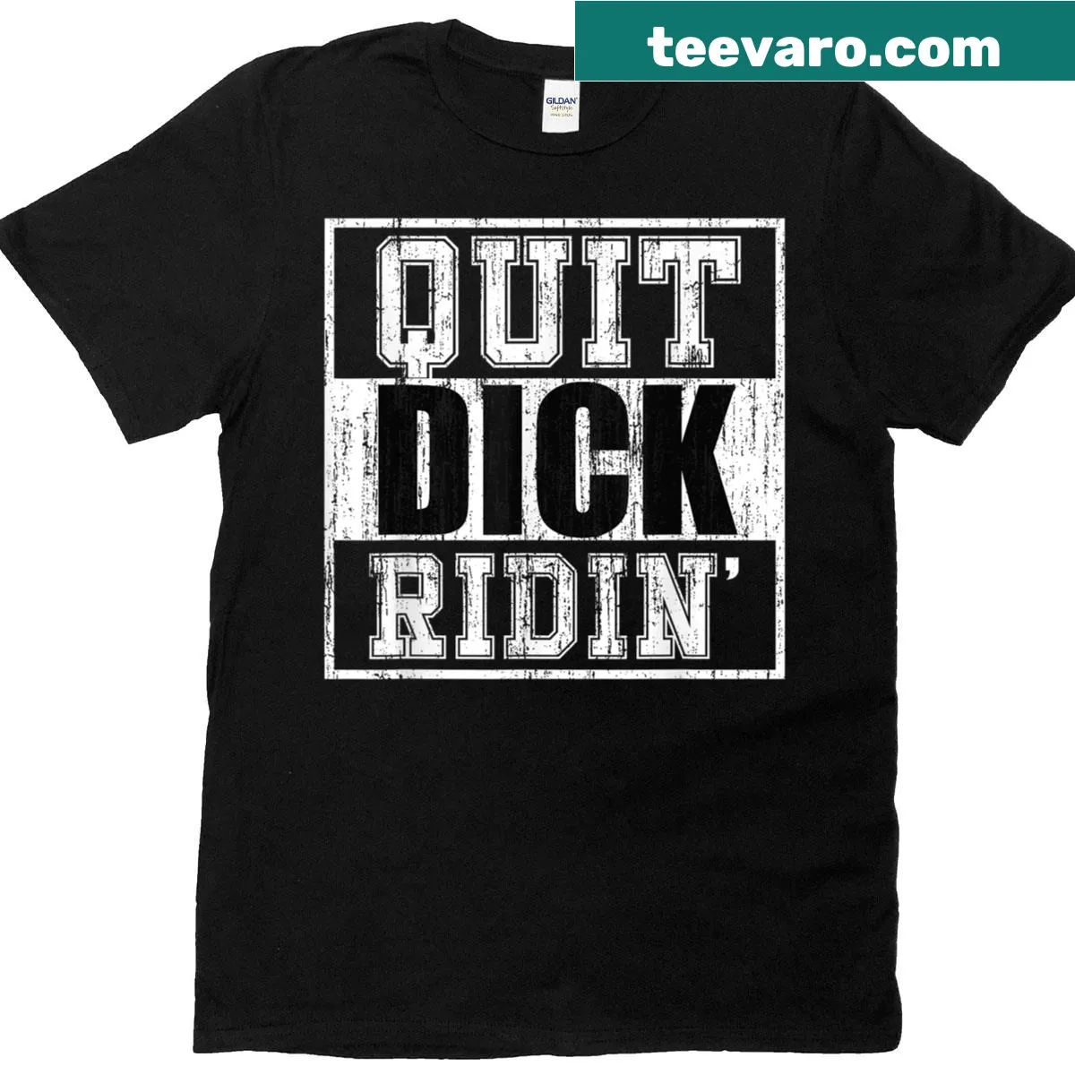 Vintage distressed t-shirt with bold text challenging others — on a men's t-shirt