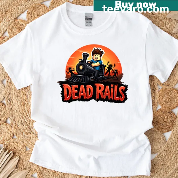 Graphic t-shirt inspired by Roblox Dead Rails game