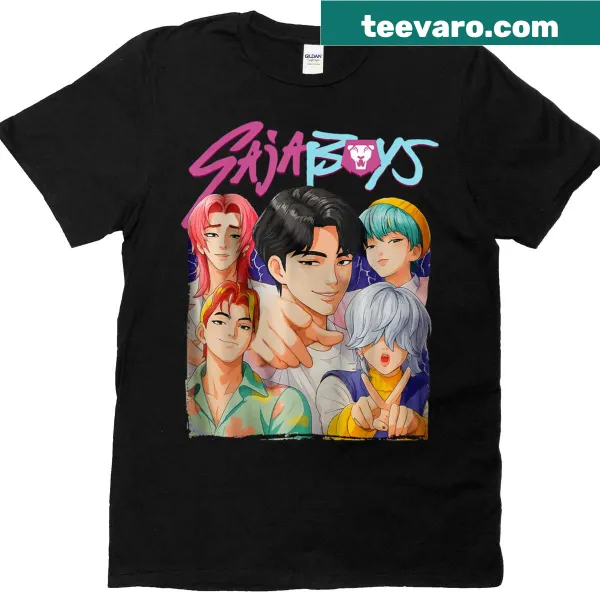 Saja Boys bootleg style T-shirt with a vintage-inspired graphic
