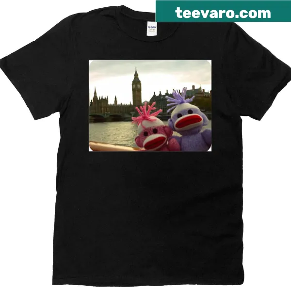 Charming Sock Monkey T-shirt with playful graphic