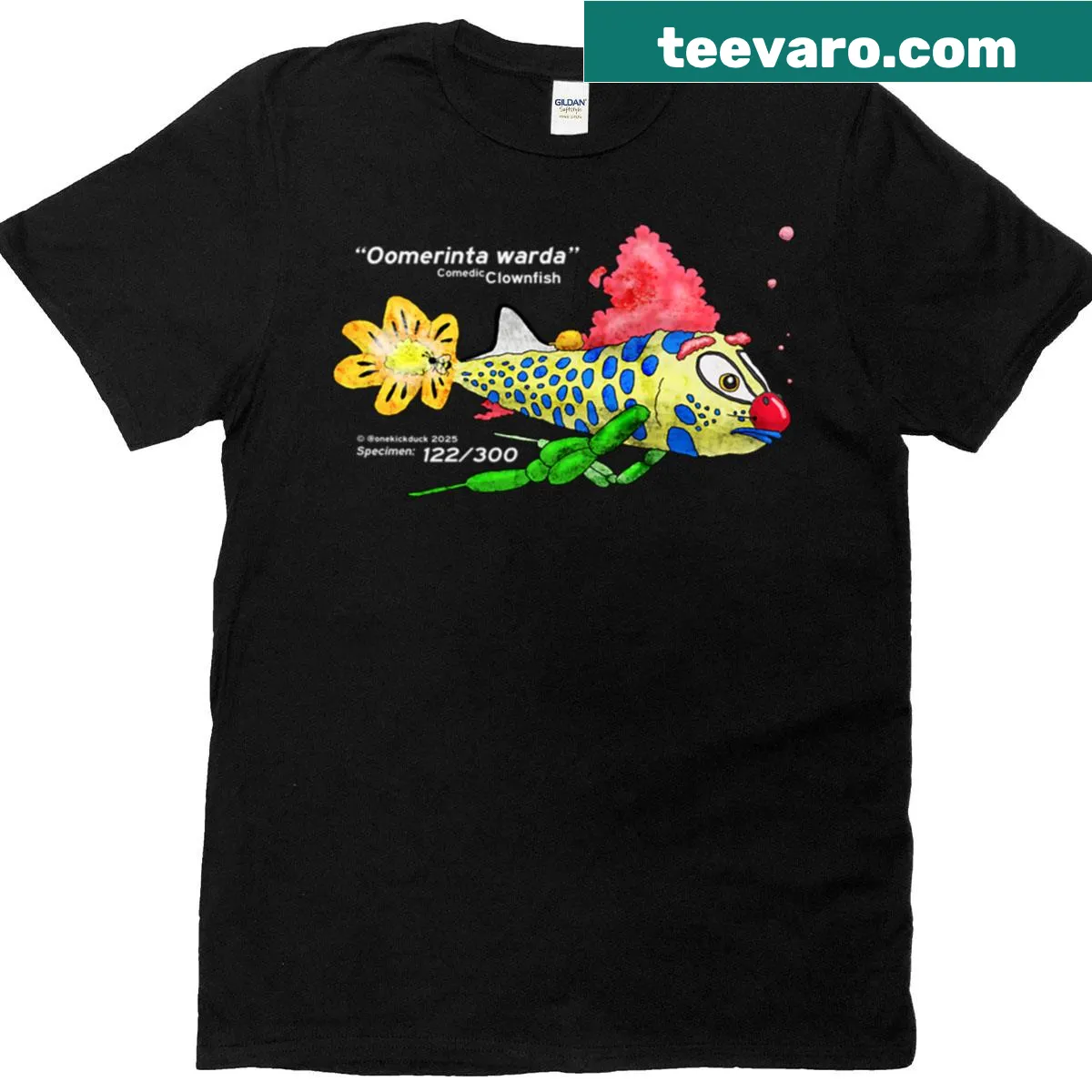 Playful Spot The Difference graphic on T-shirt — on a men's t-shirt