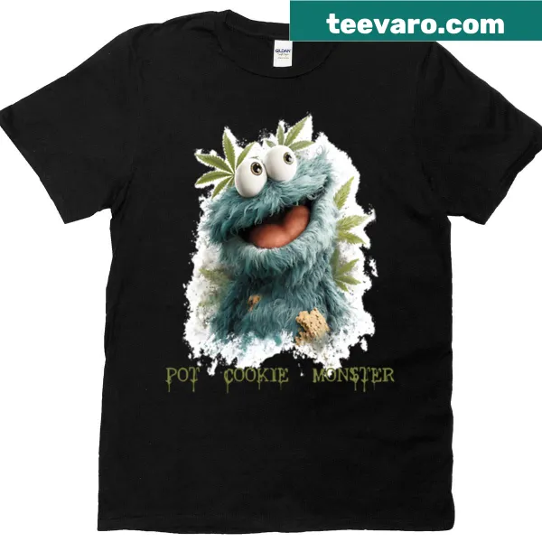 Funny puppet graphic about cookies on T-shirt