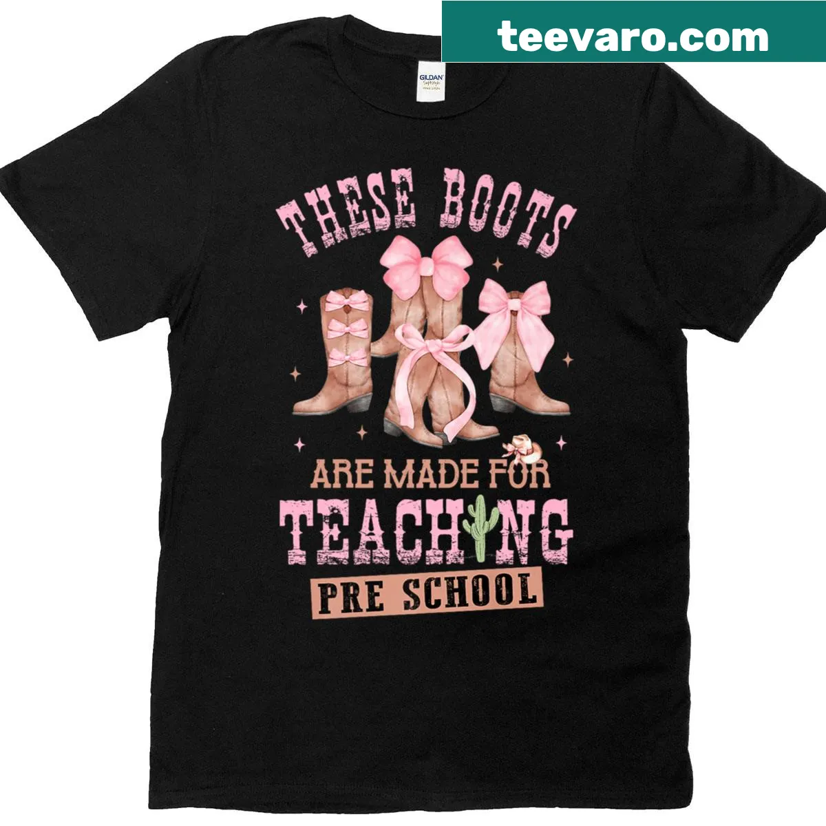 Teacher-themed T-shirt celebrating preschool education — on a men's t-shirt