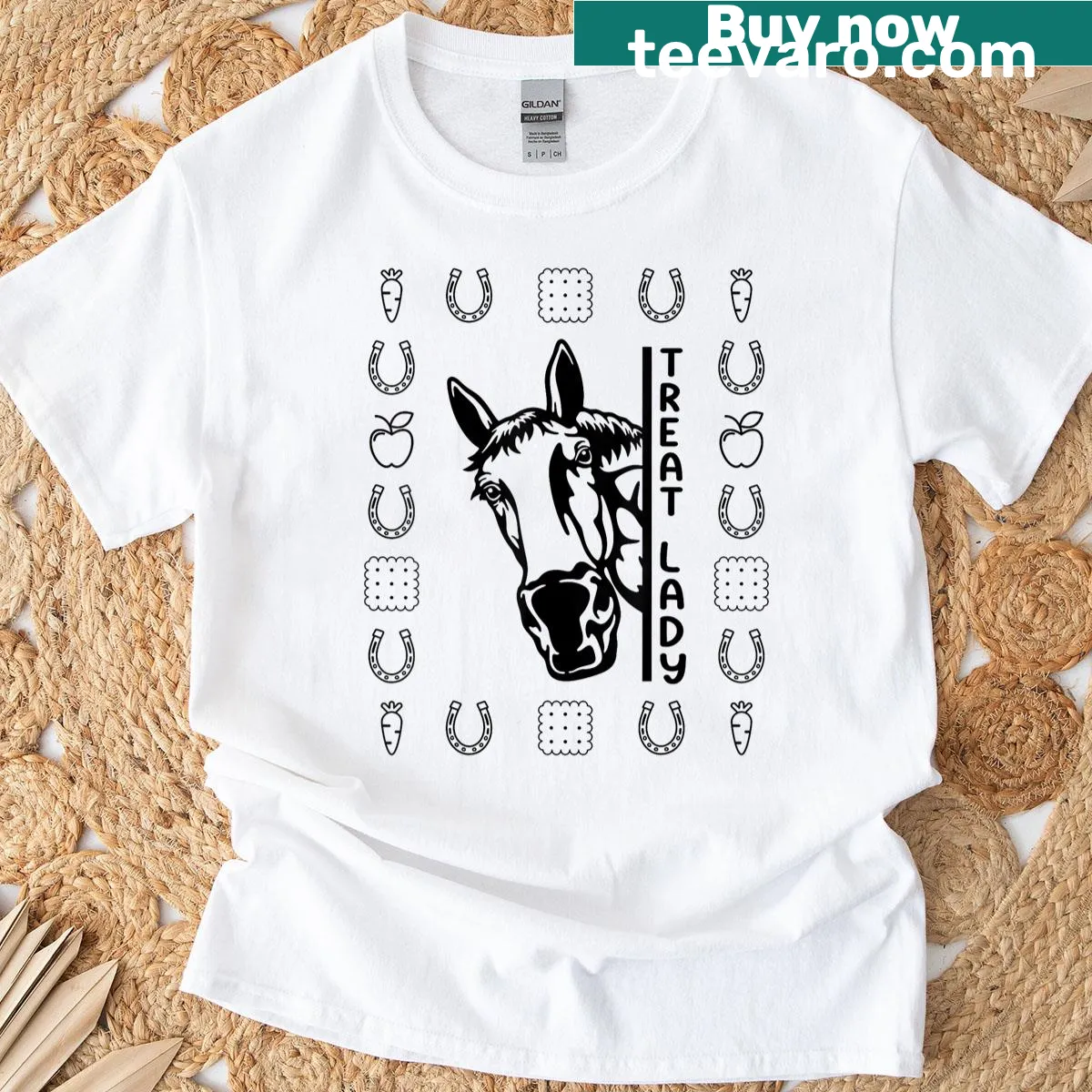Funny quote graphic on horse lover T-shirt — on a men's t-shirt