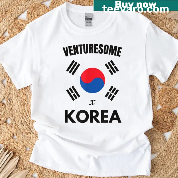 South Korean flag graphic on a travel T-shirt
