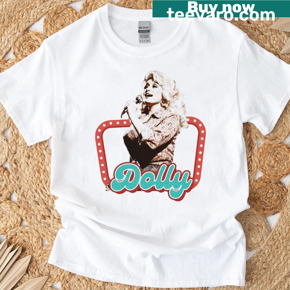 Vintage design honoring Dolly Parton on a music T-shirt — on a men's t-shirt