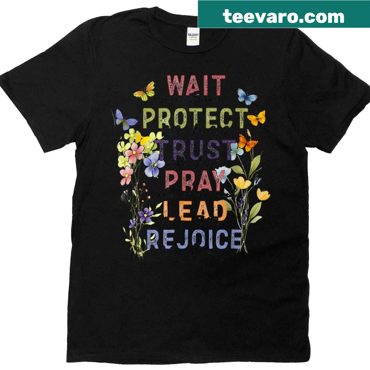 Inspirational biblical quotes on a Christian T-shirt — on a men's t-shirt