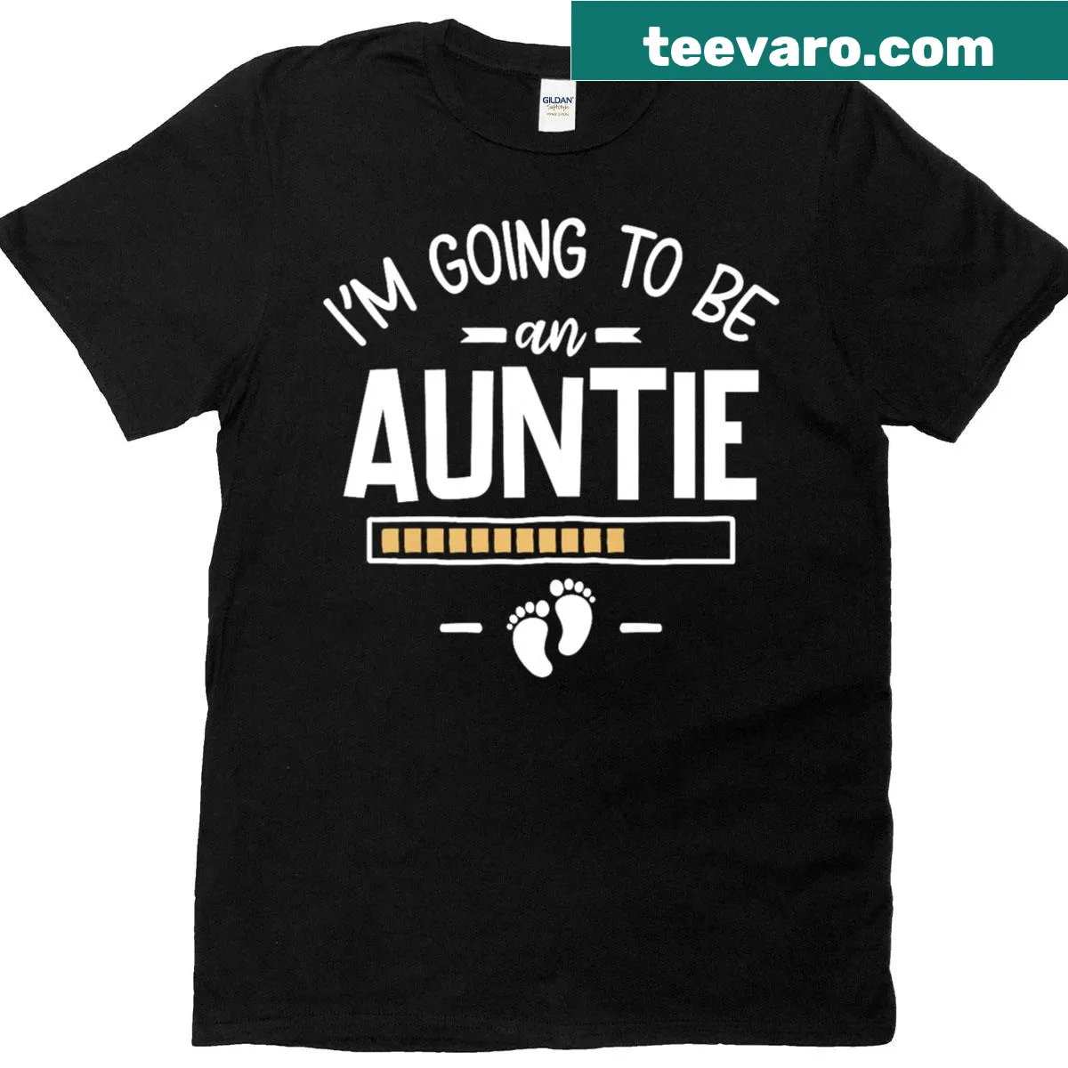 Sentimental t-shirt announcing new aunt status — on a men's t-shirt