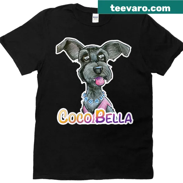 Charming 'Coco Bella' graphic on a women's t-shirt.