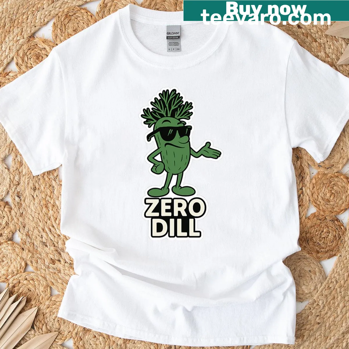 Funny pickle graphic with attitude on a t-shirt. — on a men's t-shirt