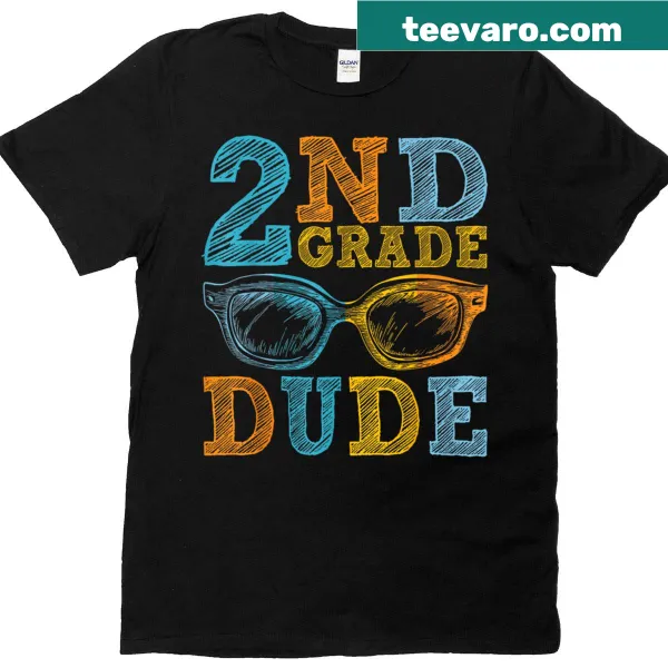 Playful second-grade graphic on a kids t-shirt.