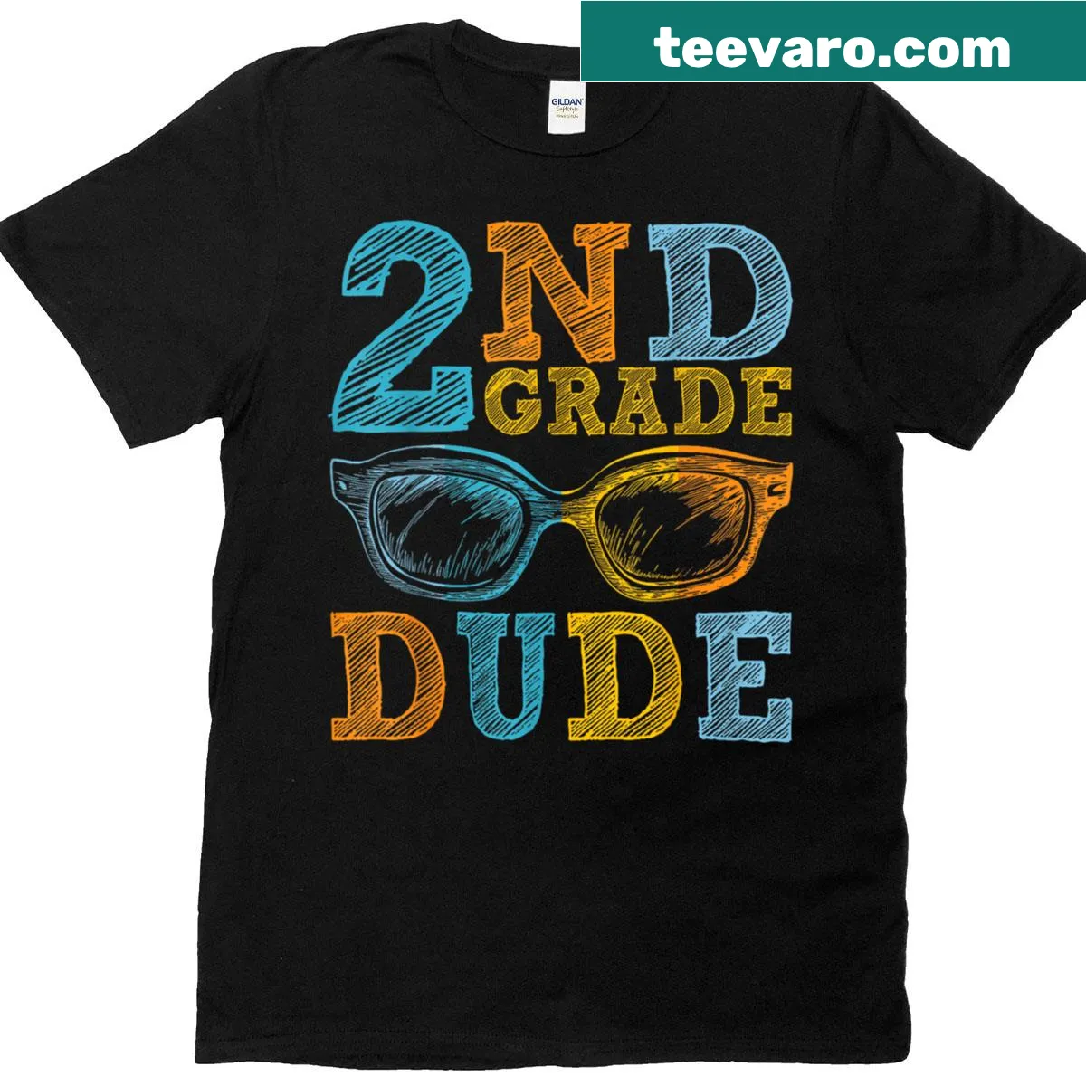 Playful second-grade graphic on a kids t-shirt. — on a men's t-shirt