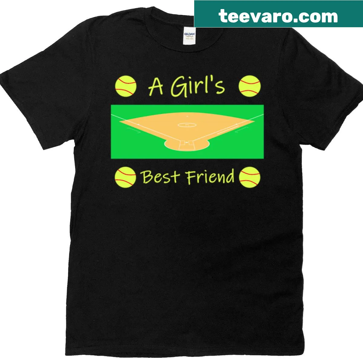 Sentimental T-shirt celebrating the girl-pet bond. — on a men's t-shirt