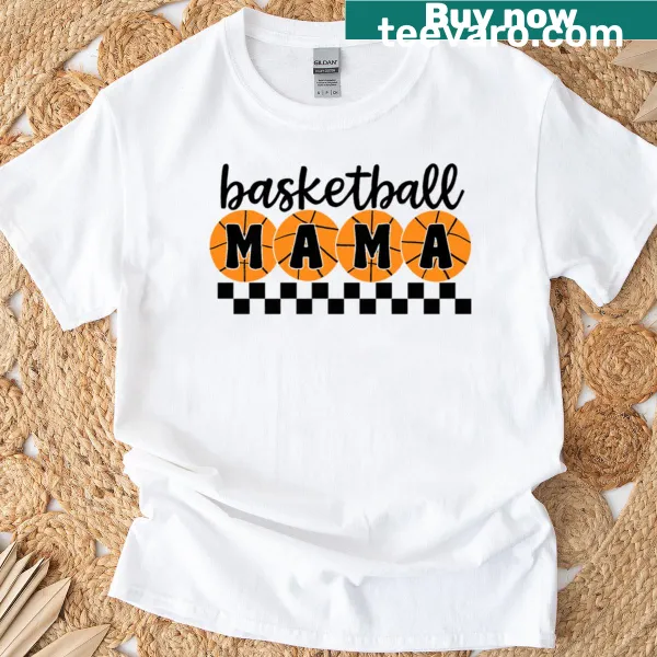 Oversized t-shirt with bold 'Basketball Mama' lettering