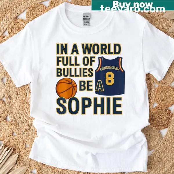 Inspirational basketball tee with the phrase Be A Sophie