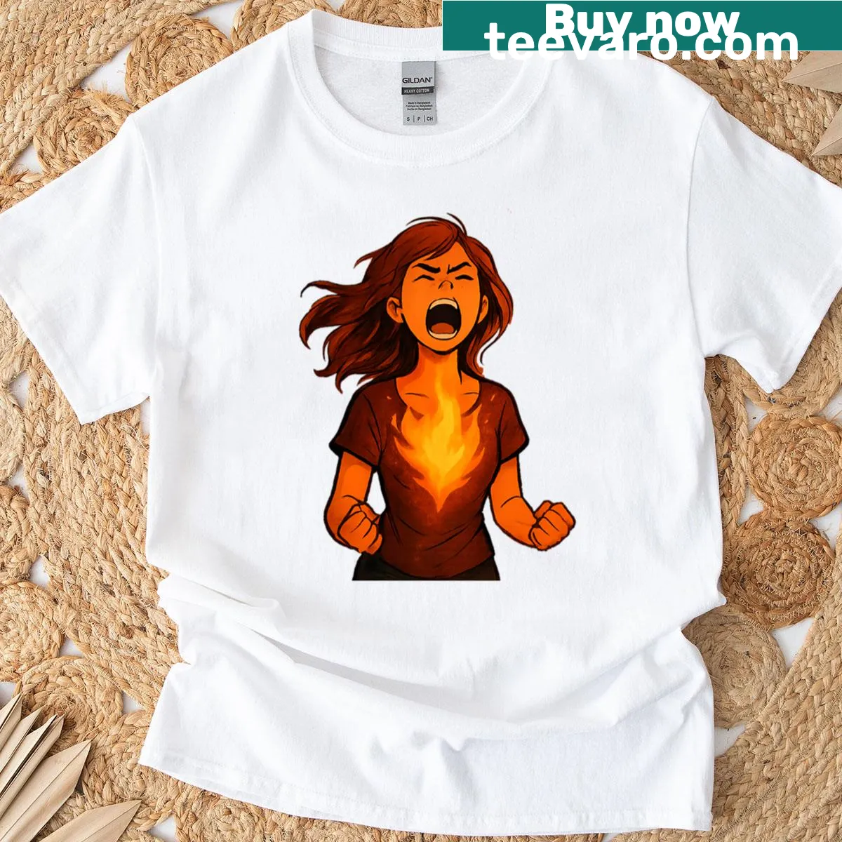 T-shirt featuring bold typography reflecting emotional themes — on a men's t-shirt
