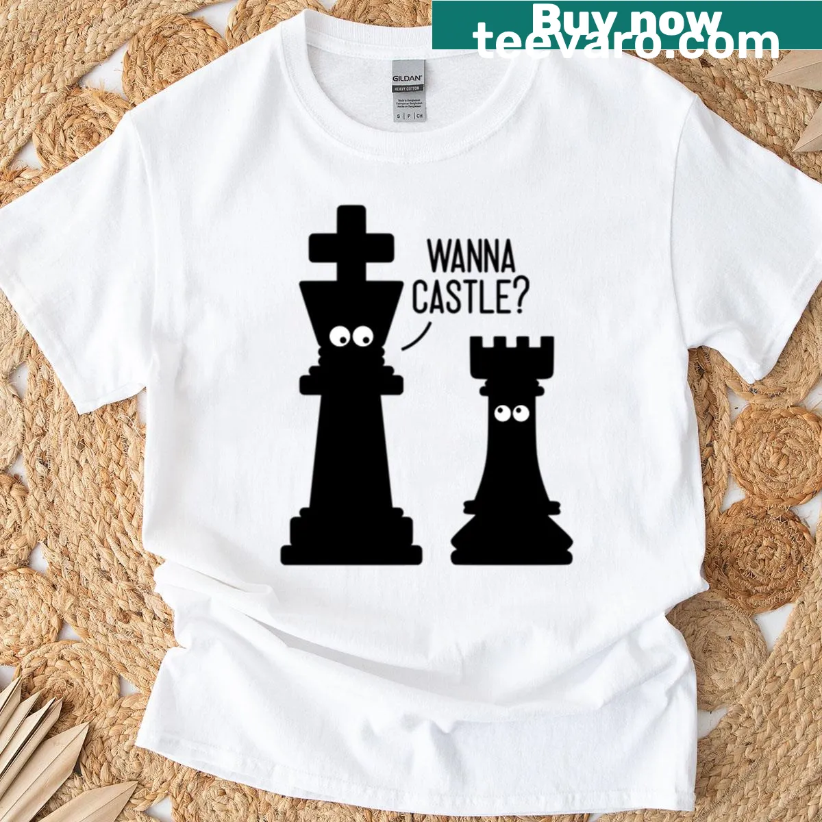 Cute cartoon cat baking graphic t-shirt — on a men's t-shirt