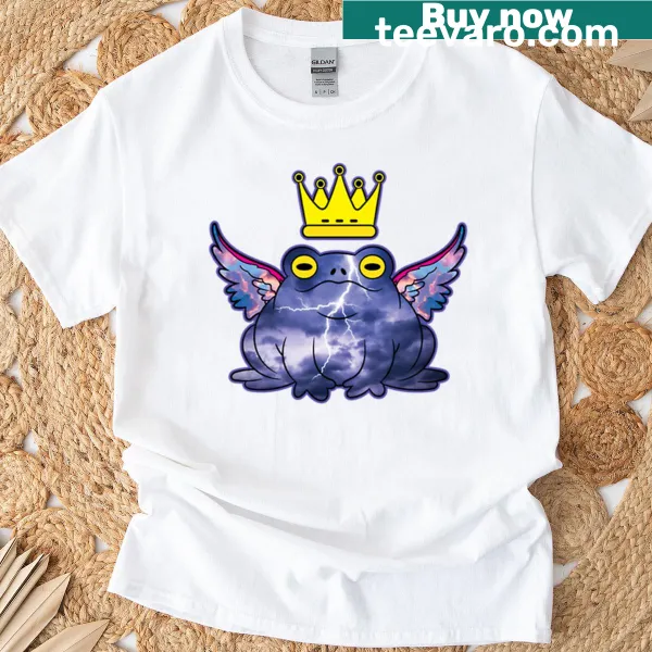 Cartoon Angelic King Thunder Frog oversized t-shirt