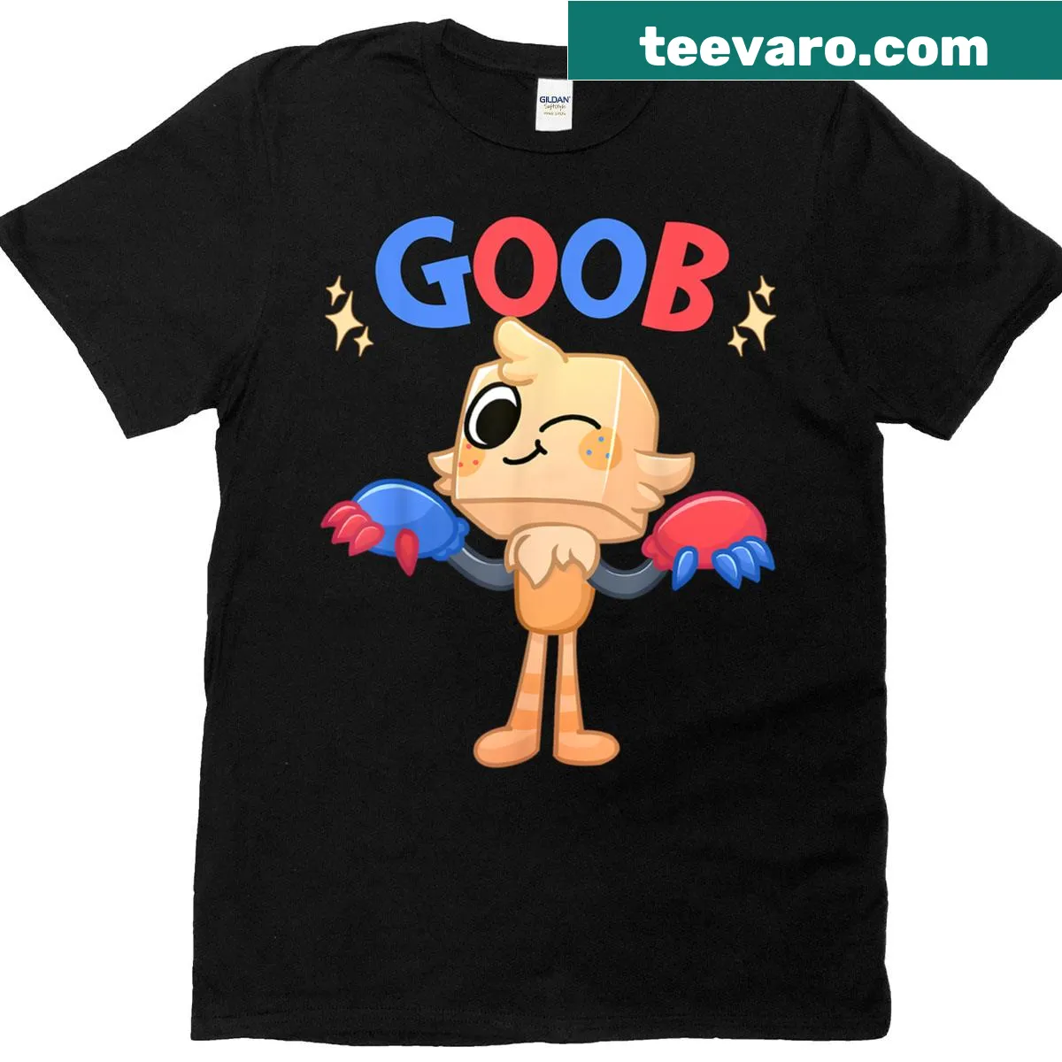 Cartoon birthday T-shirt featuring funny characters for kids — on a men's t-shirt