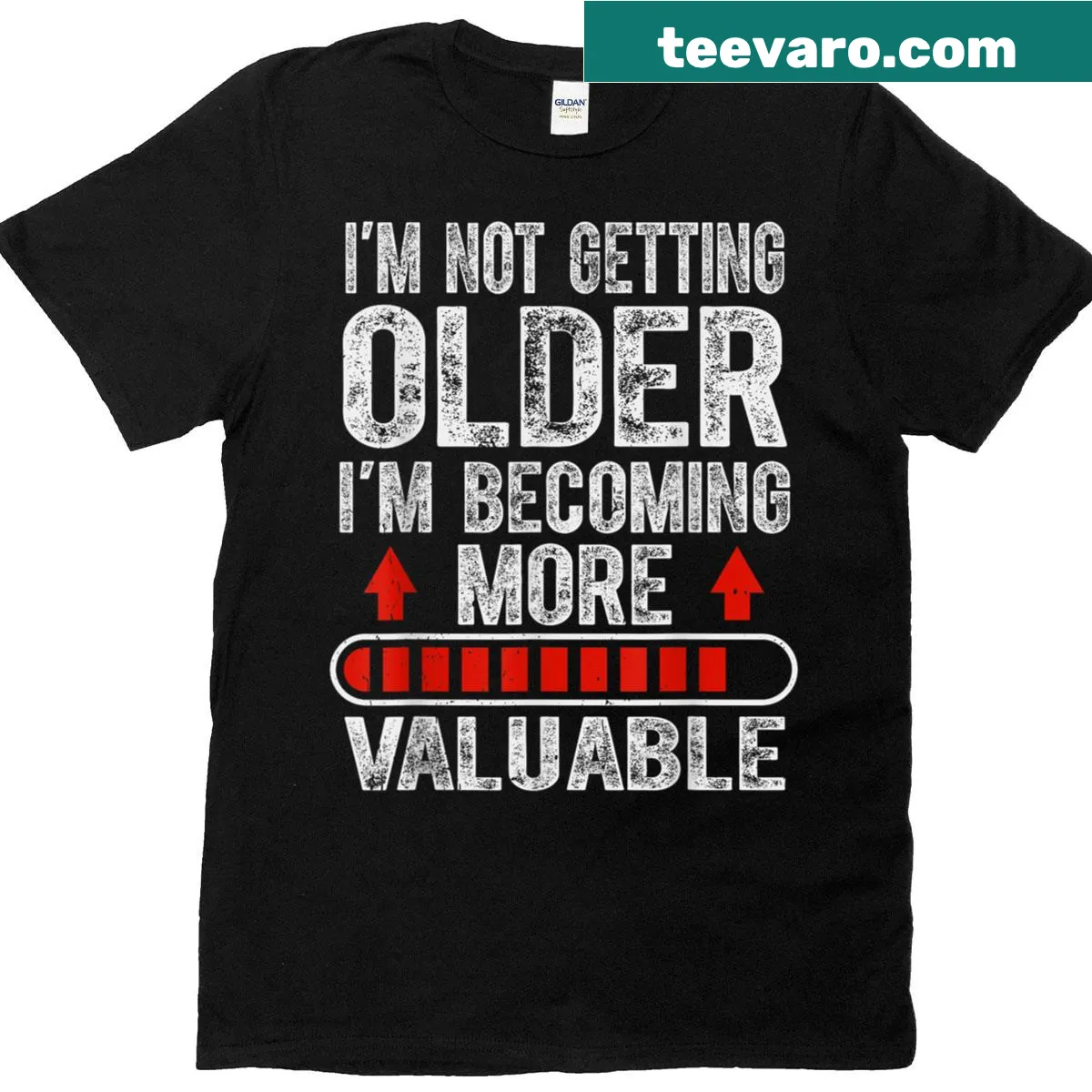 Humorous dad saying about aging graphic T-shirt. — on a men's t-shirt