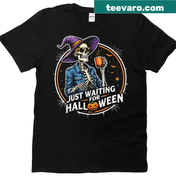 Spooky skeleton T-shirt for Halloween with playful design
