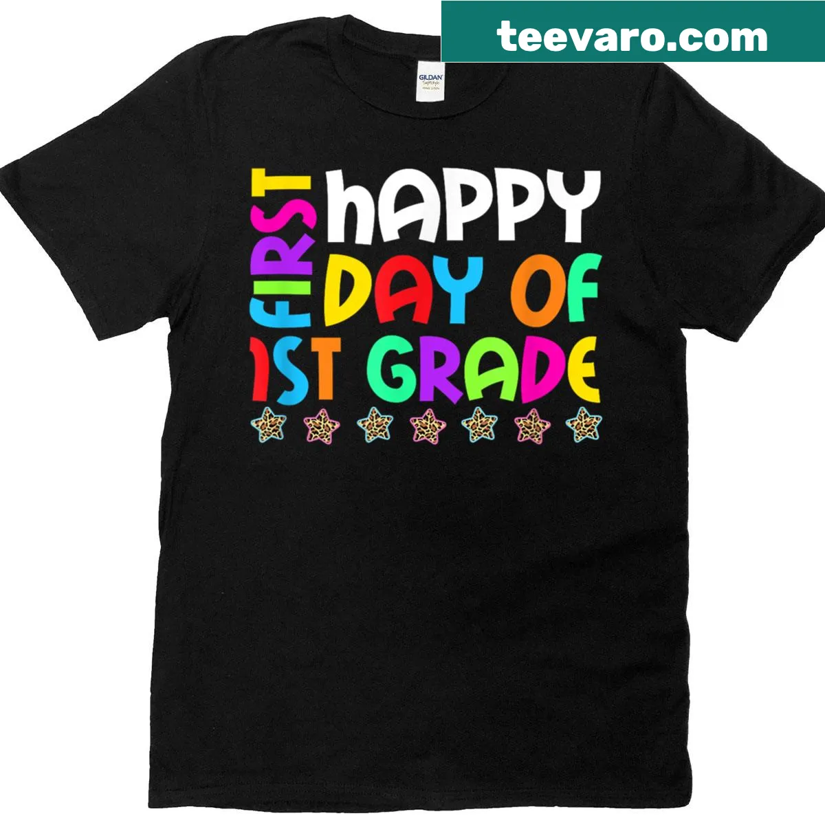 Back-to-school T-shirt celebrating the first day of 1st grade — on a men's t-shirt