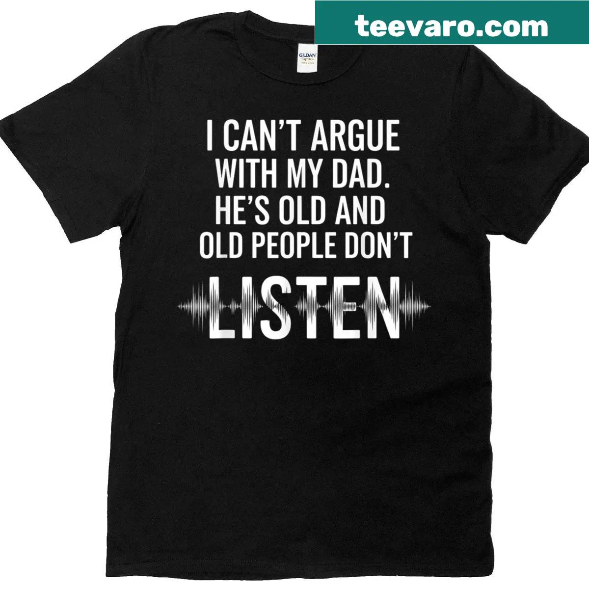 Funny typography T-shirt with humorous saying about aging — on a men's t-shirt