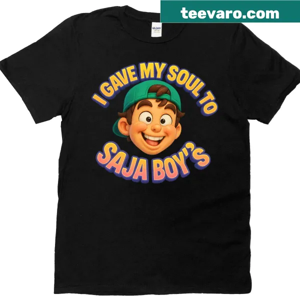 Text design expressing dedication to Saja Boys on a t-shirt