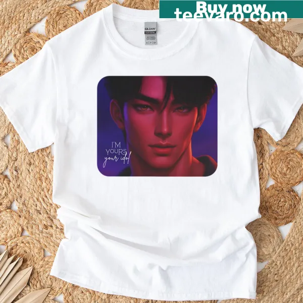 Oversized T-shirt with text expressing fandom for Bb Saja Boys