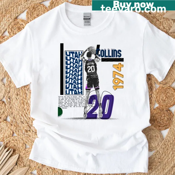 T-shirt with an illustration of a basketball player.