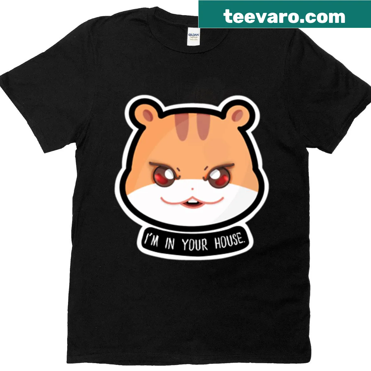 Jjoongrami t-shirt featuring Evil Hongjoong graphic — on a men's t-shirt