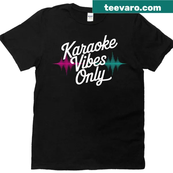 Fun T-shirt for karaoke lovers with playful music-themed graphic