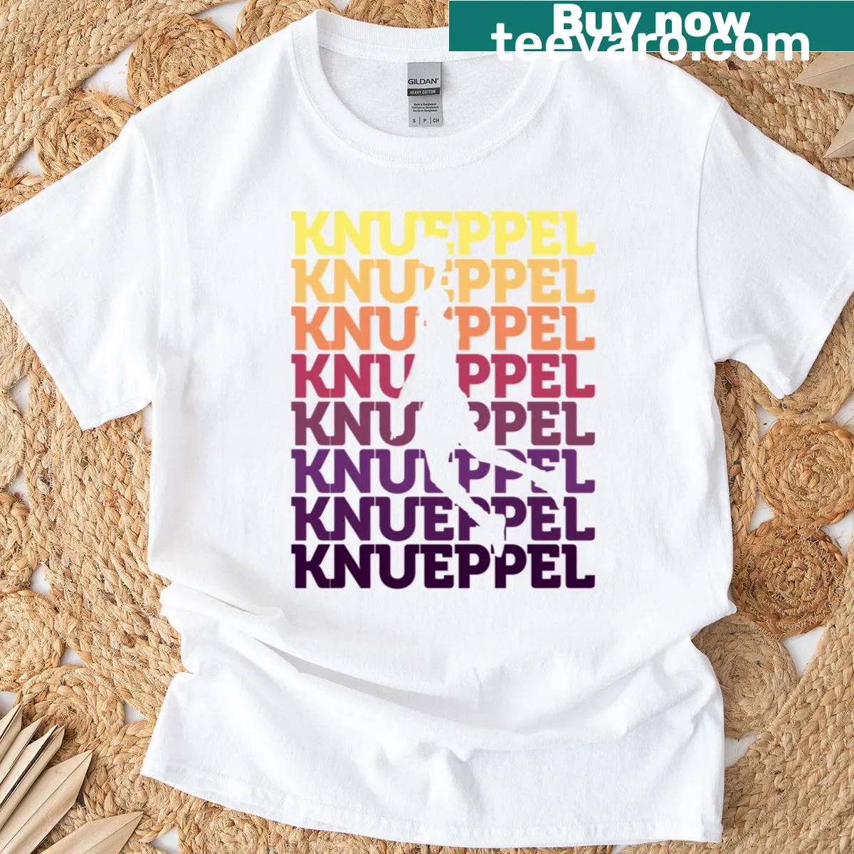 Bold basketball-themed t-shirt with fan support text — on a men's t-shirt