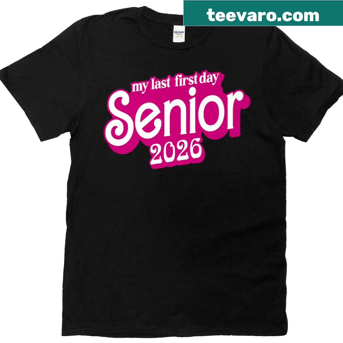Funny Last First Day Class Of 2026 T-shirt for seniors — on a men's t-shirt