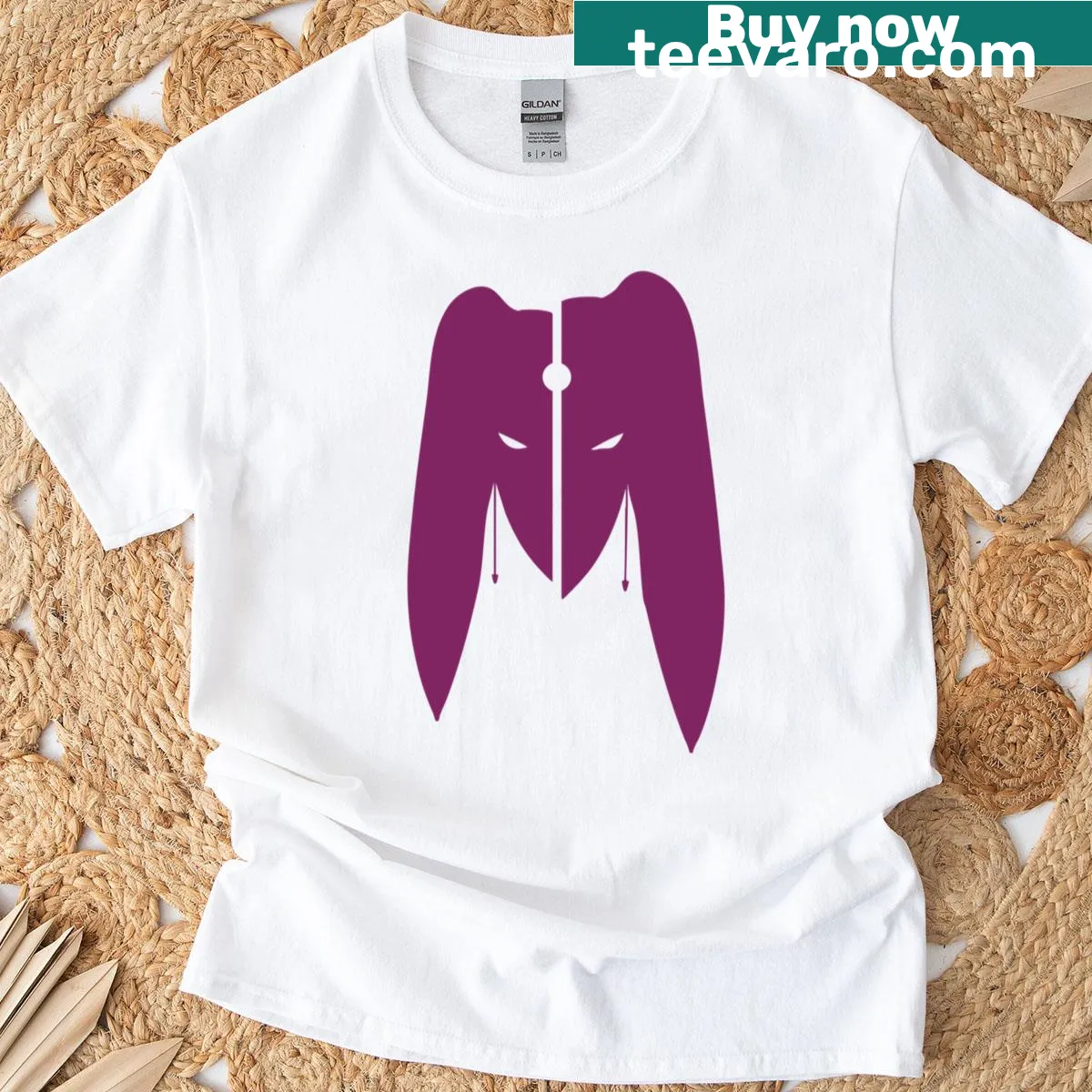 Oversized T-shirt with a minimalist emblem design — on a men's t-shirt
