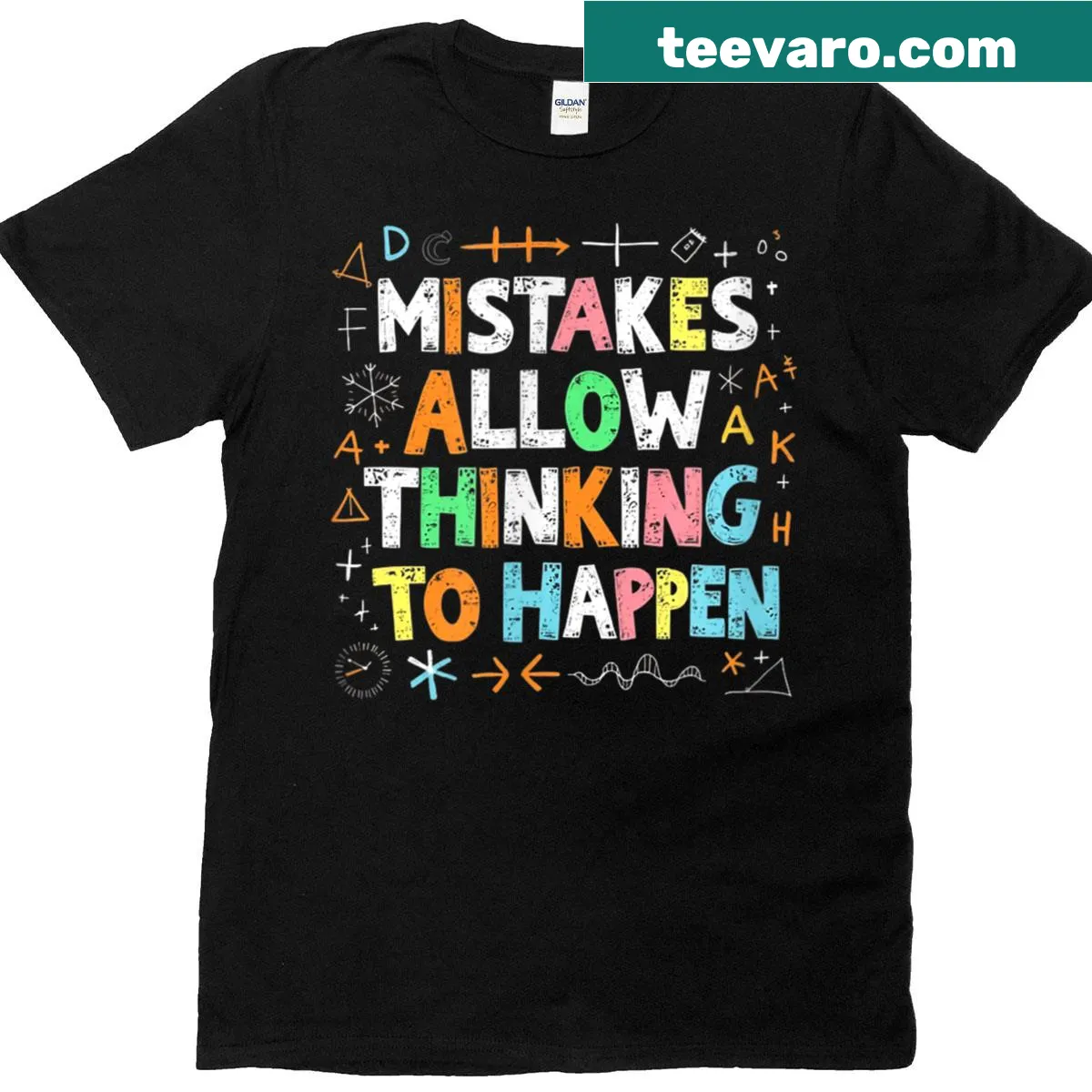 T-shirt with sarcastic quote about mistakes — on a men's t-shirt