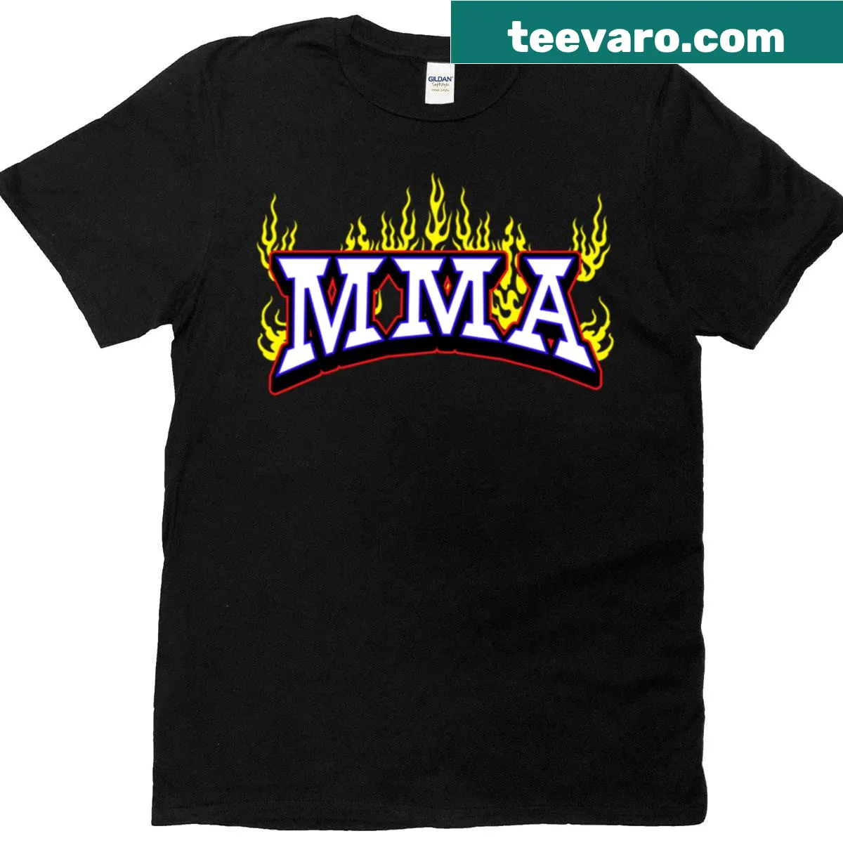 Cool MMA T-shirt with a dynamic martial arts design. — on a men's t-shirt